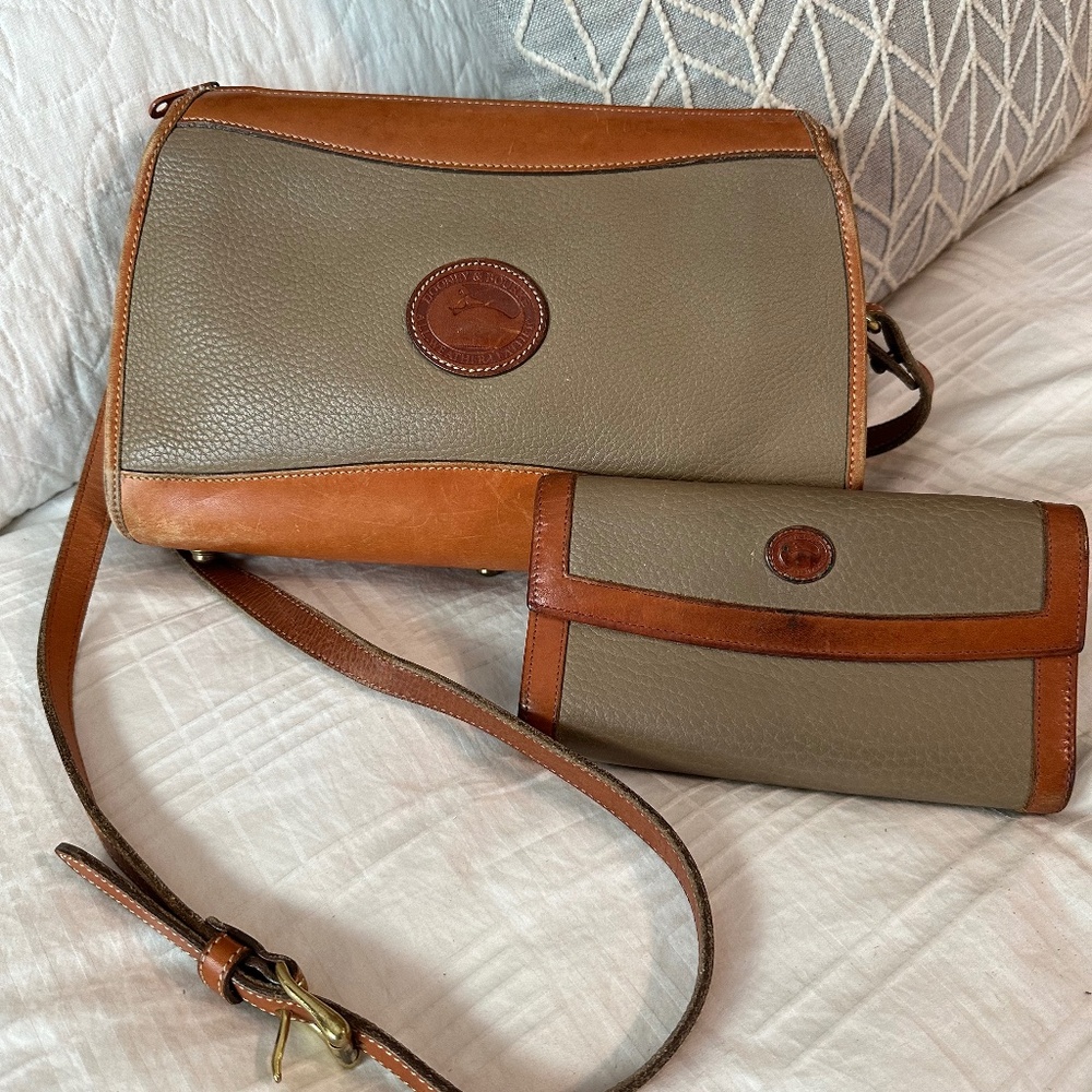 Vintage Dooney & Bourke Crossbody Purse and Billfold